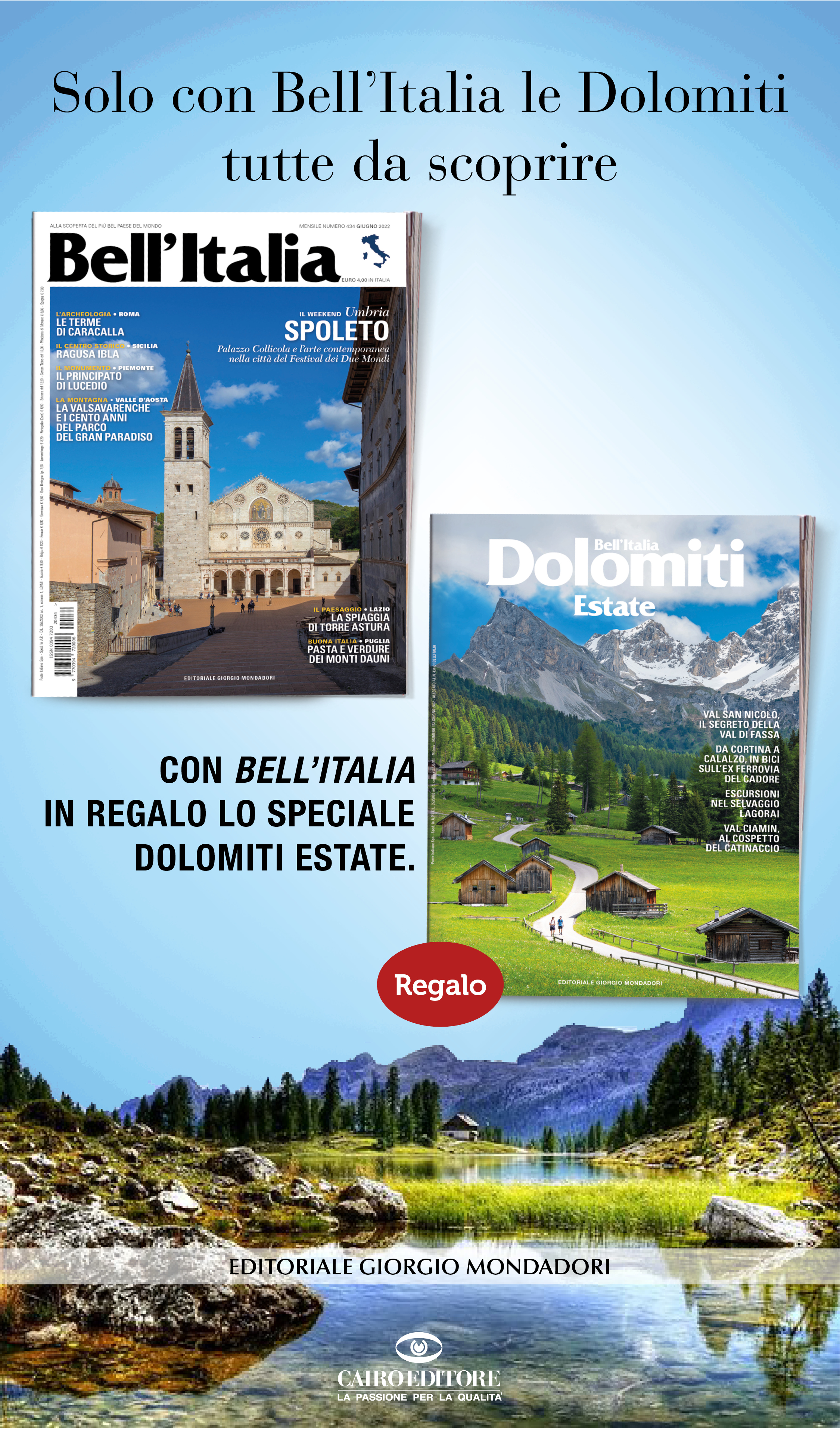 Solo con Bell’Italia le Dolomiti  tutte da scoprire