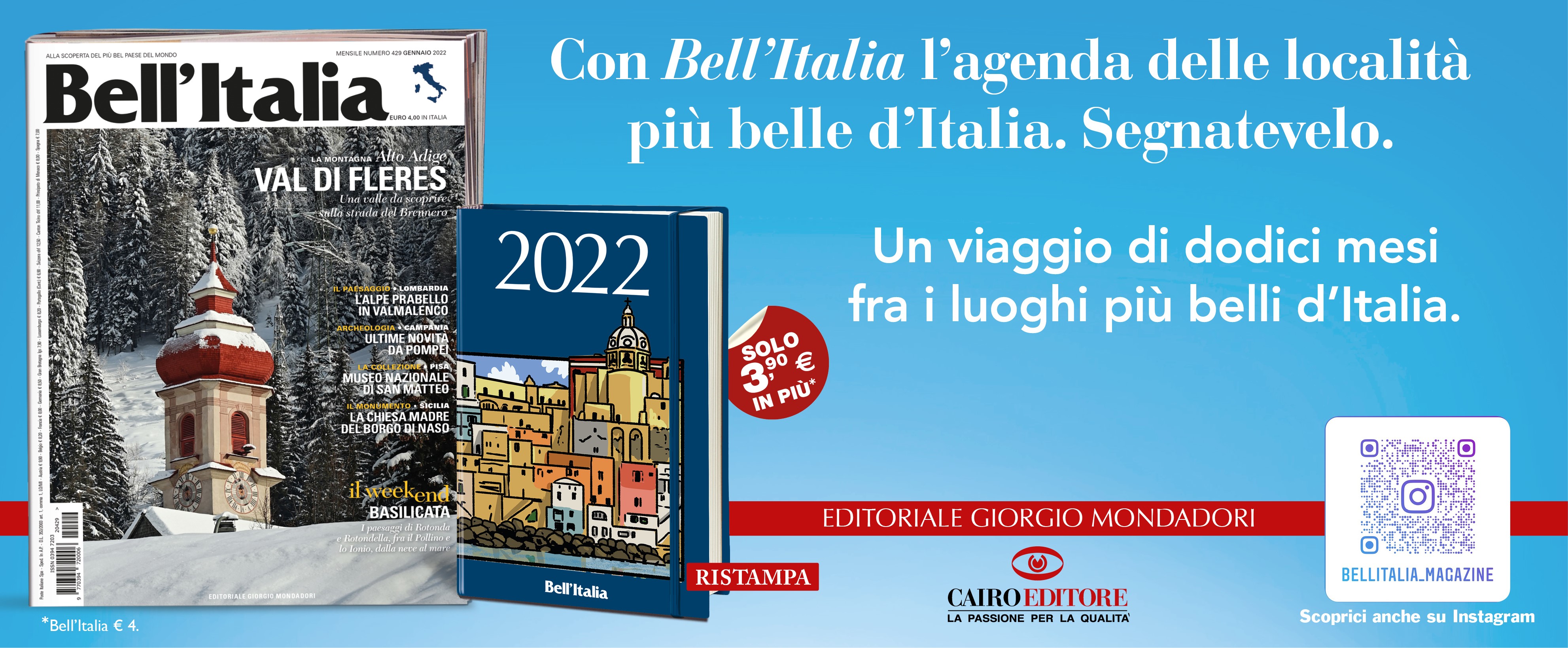 Con Bell’Italia l’agenda delle località più belle d’Italia. Segnatevelo. 