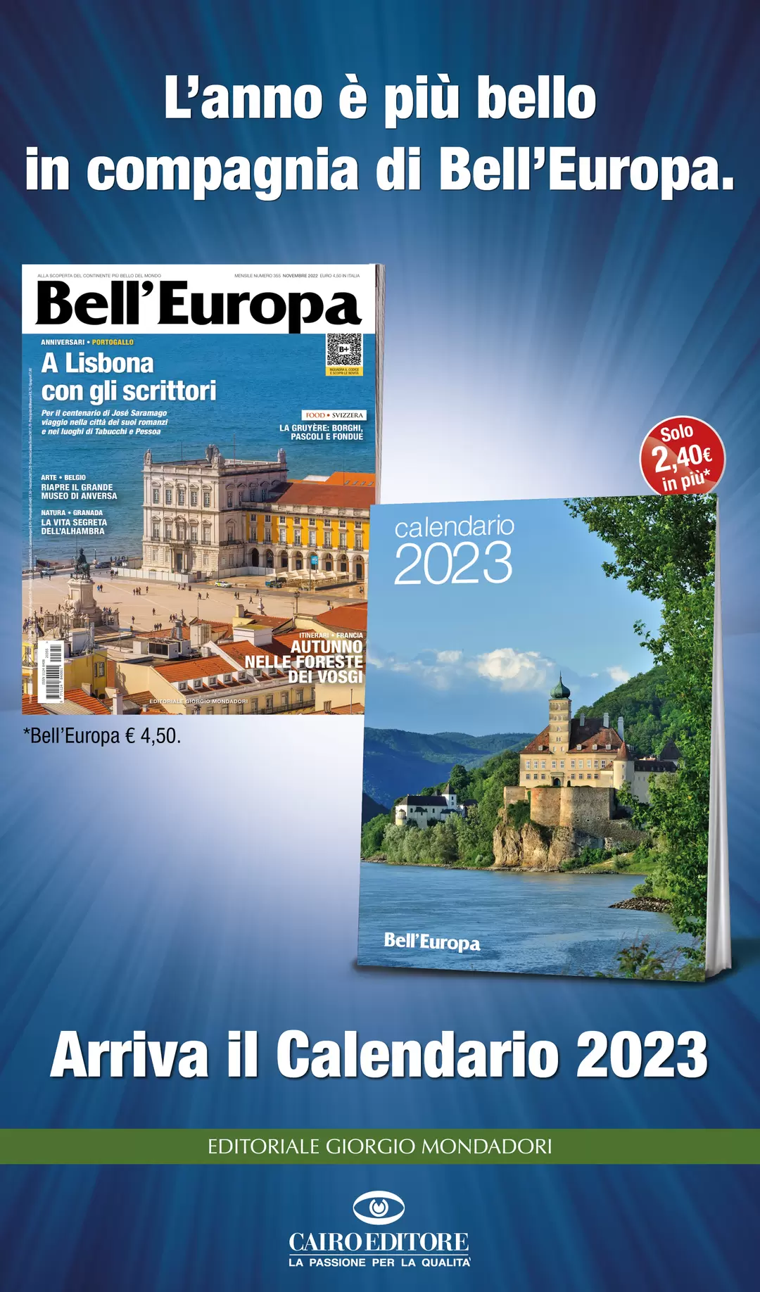 L’anno è più bello  in compagnia di Bell’Europa.