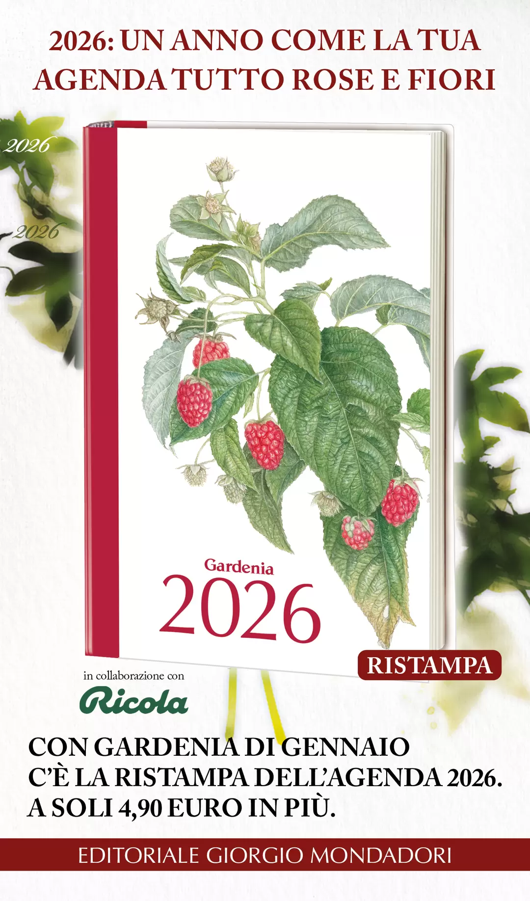 2026: UN ANNO COME LA TUA AGENDA TUTTO ROSE E FIORI