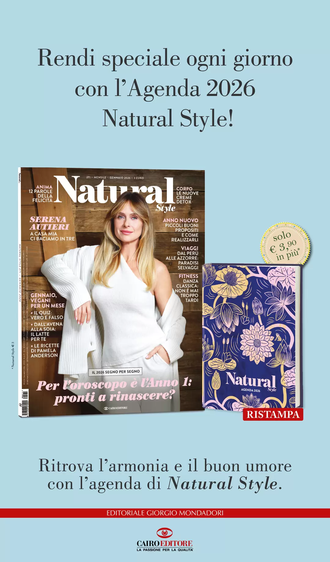 Rendi speciale ogni giorno con l’Agenda Natural Style!