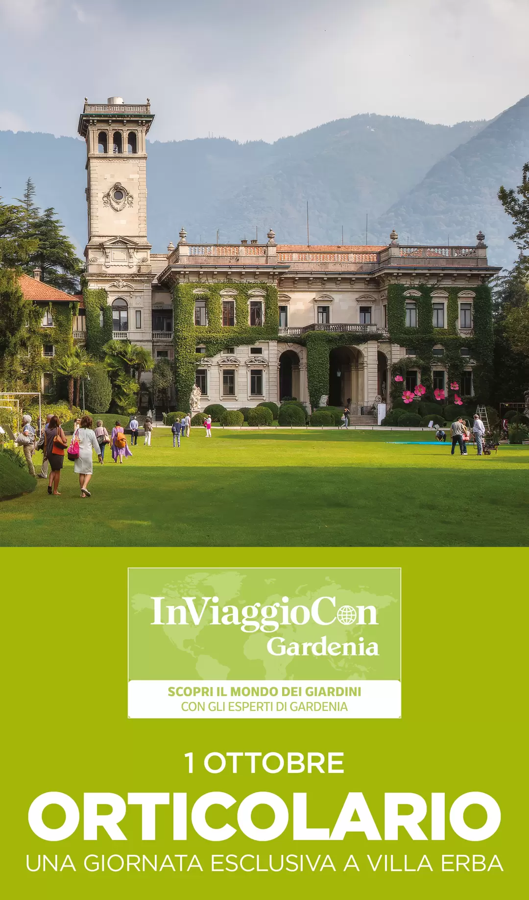 1 OTTOBRE: ORTICOLARIO UNA GIORNATA ESCLUSIVA A VILLA ERBA.