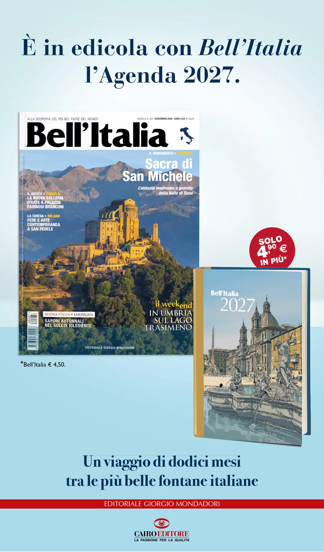 È in edicola con Bell’Italia l’Agenda 2027.