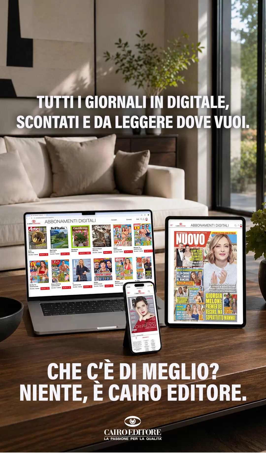 TUTTI I GIORNALI IN DIGITALE, SCONTATI E DA LEGGERE DOVE VUOI.