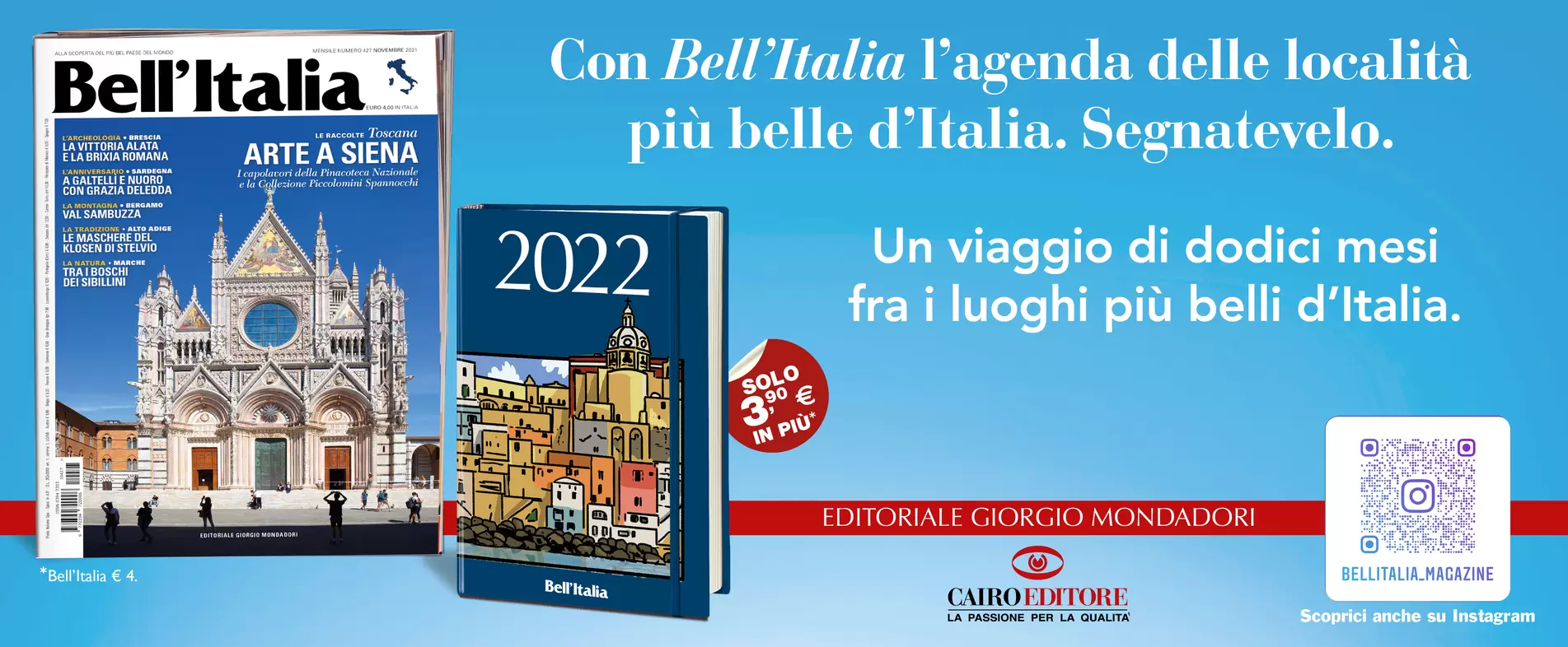 Con Bell’Italia l’agenda delle località più belle d’Italia. Segnatevelo.