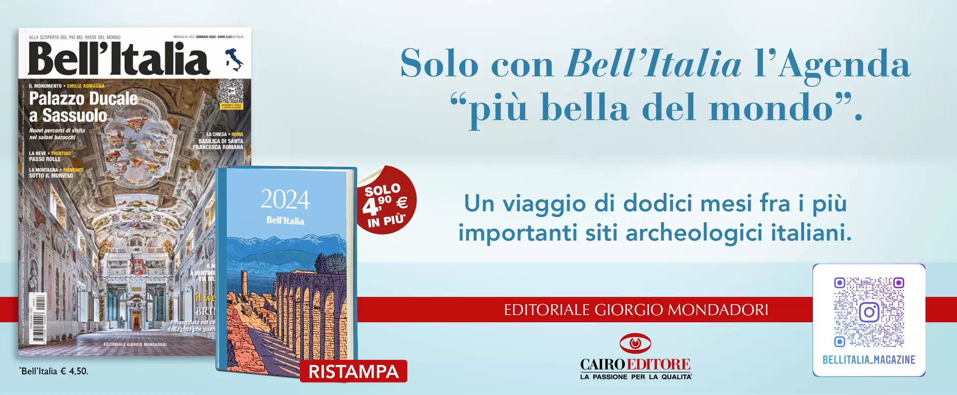 Solo con Bell’Italia l’Agenda “più bella del mondo”.