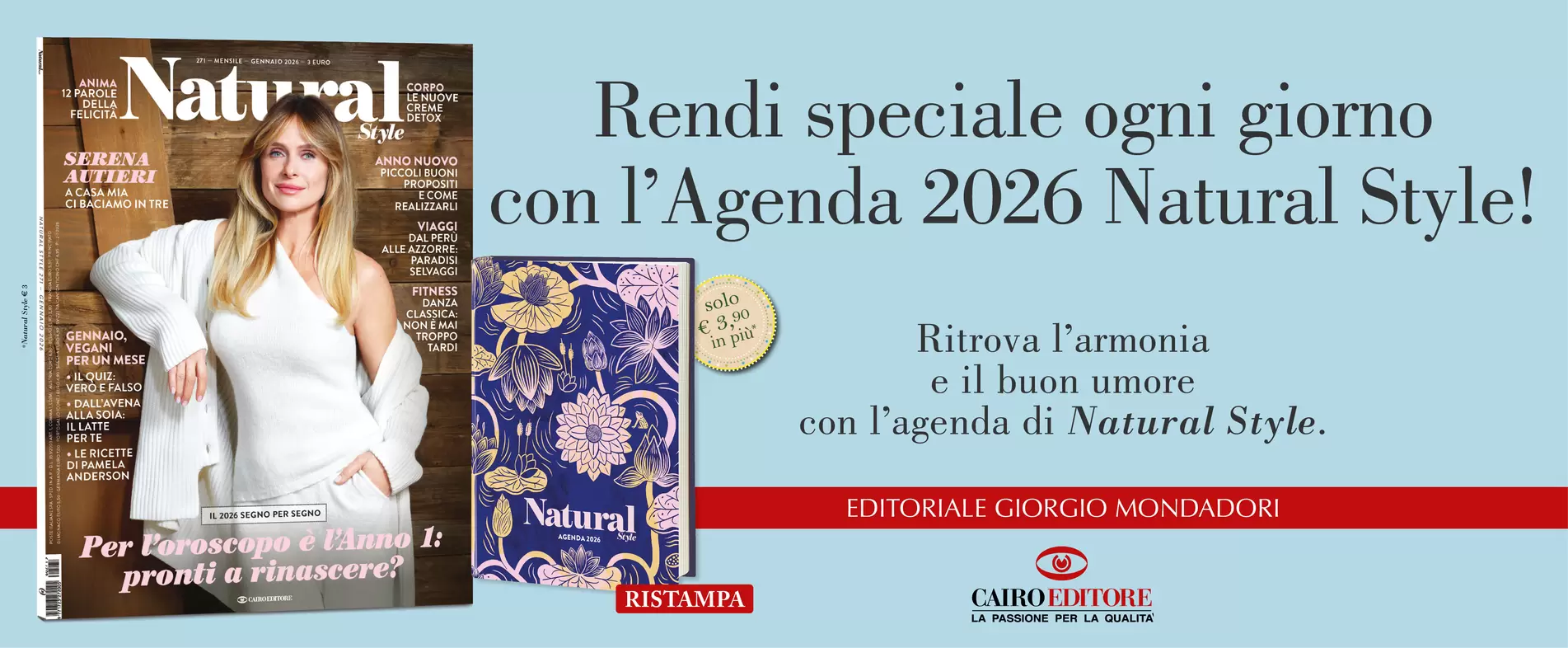 Rendi speciale ogni giorno con l’Agenda Natural Style!